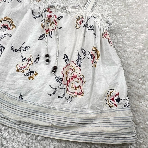 Madewell x Warm Drawstring Boho Tank Top Honolulu Hibiscus - Picture 10 of 11